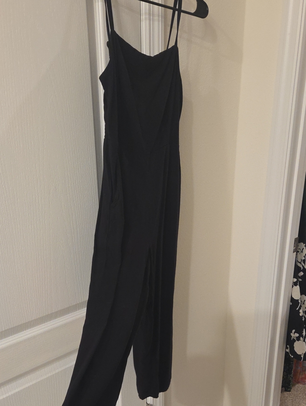 Old Navy Black Smocked Top with Spaghetti Straps